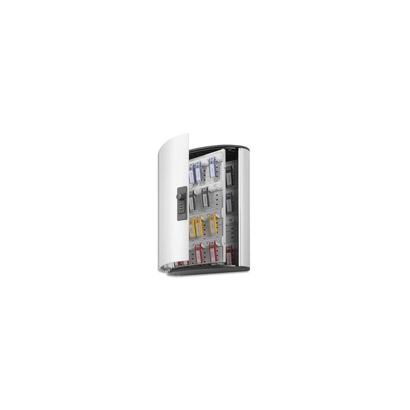 DURABLE Armoire à clés Keybox pour 48 portes clés avec serrure à code, couleur argent DURABLE Armoire à clés Keybox pour 48 portes clés avec serrure à code, couleur argent