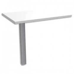 SIMMOB Retour direct sur 1 pied EXPRIM - Dimensions : L80 x H72,5 x P60 cm coloris Blanc perle aluminium
