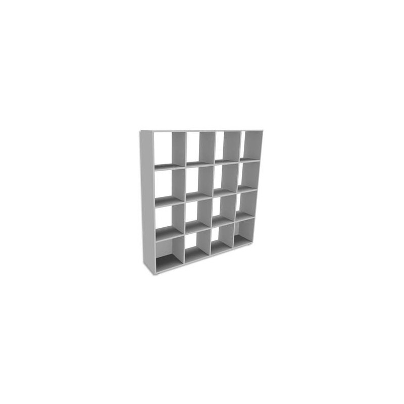 SIMMOB Armoire Cubic 16 cases INEO - Dimensions : L160 x H163 x P30 cm coloris Blanc perle SIMMOB Armoire Cubic 16 cases INEO - Dimensions : L160 x H163 x P30 cm coloris Blanc perle