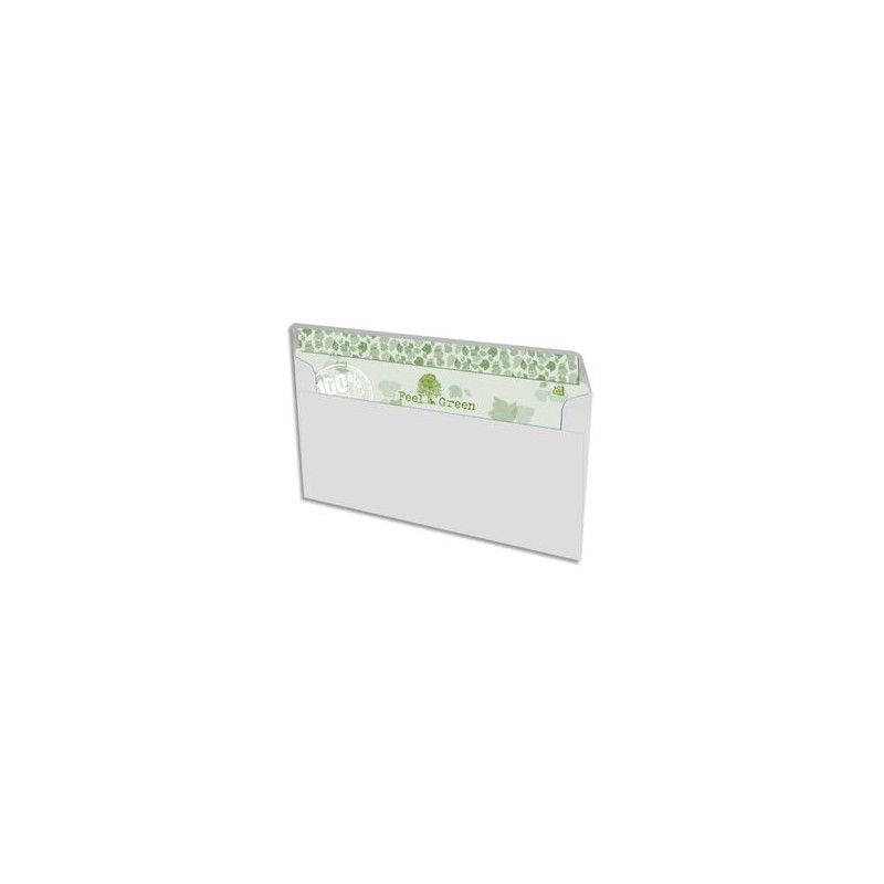 OXFORD Boîte de 500 enveloppes recyclées extra blanches 90g format DL 110x220 mm OXFORD Boîte de 500 enveloppes recyclées extra blanches 90g format DL 110x220 mm