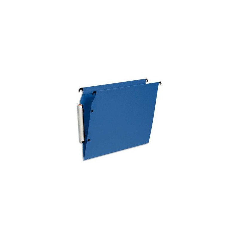ESSELTE Paquet de 10 dossiers suspendus LMG ARMOIRE en polypro opaque. Fond V, bouton-pression. Bleu ESSELTE Paquet de 10 dossiers suspendus LMG ARMOIRE en polypro opaque. Fond V, bouton-pression. Bleu