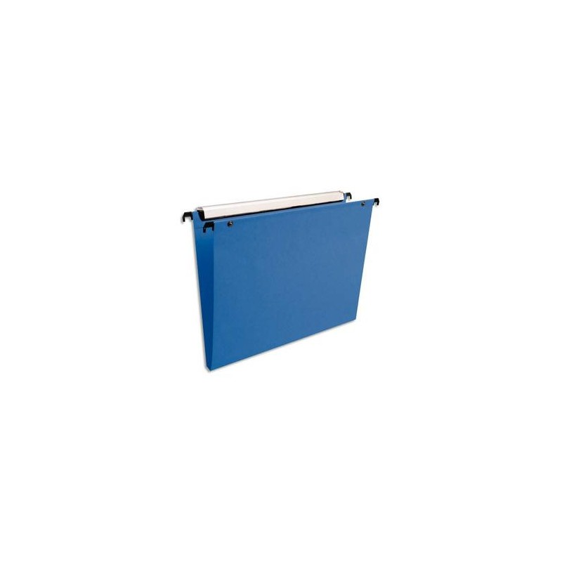 ESSELTE Paquet de 10 dossiers suspendus VMG TIROIR en polypro opaque. Fond 15, bouton-pression. Bleu ESSELTE Paquet de 10 dossiers suspendus VMG TIROIR en polypro opaque. Fond 15, bouton-pression. Bleu