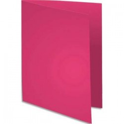 EXACOMPTA Paquet de 100 chemises Flash 220 teintes vives fuschia, format 320x240mm