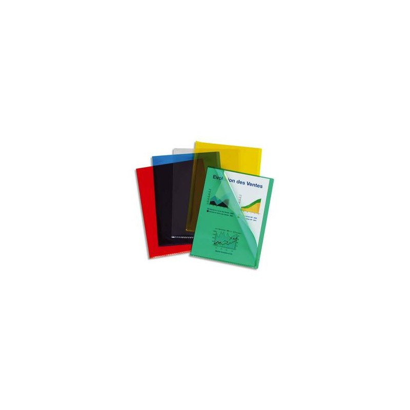 ESSELTE Boite de 100 pochettes coins en pvc 20/100e incolore 420104 ESSELTE Boite de 100 pochettes coins en pvc 20/100e incolore 420104
