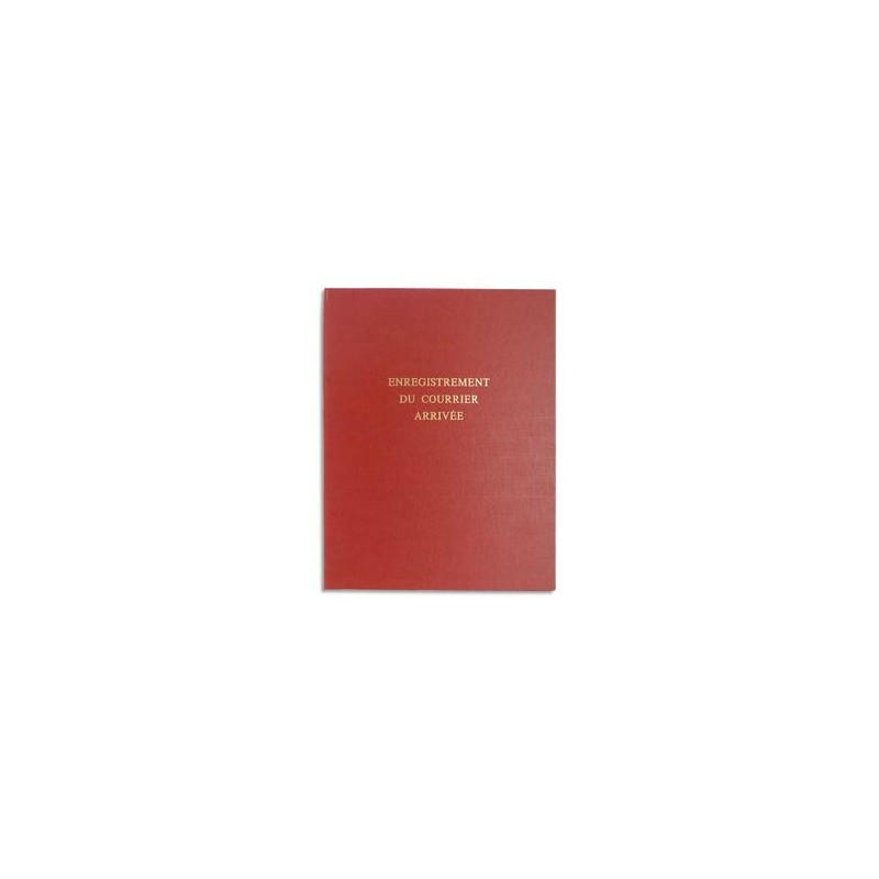 LE DAUPHIN Piqure pour enregistrement du courrier arrivée 80 pages couverture rouge en 24x32cm LE DAUPHIN Piqure pour enregistrement du courrier arrivée 80 pages couverture rouge en 24x32cm