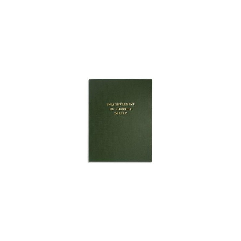 LE DAUPHIN Piqure pour enregistrement du courrier départ 80 pages couverture verte en 24x32cm LE DAUPHIN Piqure pour enregistrement du courrier départ 80 pages couverture verte en 24x32cm