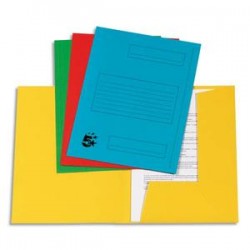 5 ETOILES Paquet de 50 sous-dossiers pour dossiers-suspendus. 2 rabats. Coloris assortis.