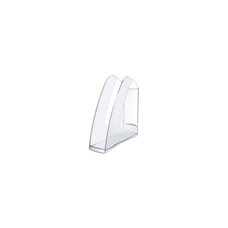 5 ETOILES Porte-revues en polystyrène pour format A4 - Dimensions : L25,7 x H26 x P7,5 cm coloris cristal 5 ETOILES Porte-revues en polystyrène pour format A4 - Dimensions : L25,7 x H26 x P7,5 cm coloris cristal