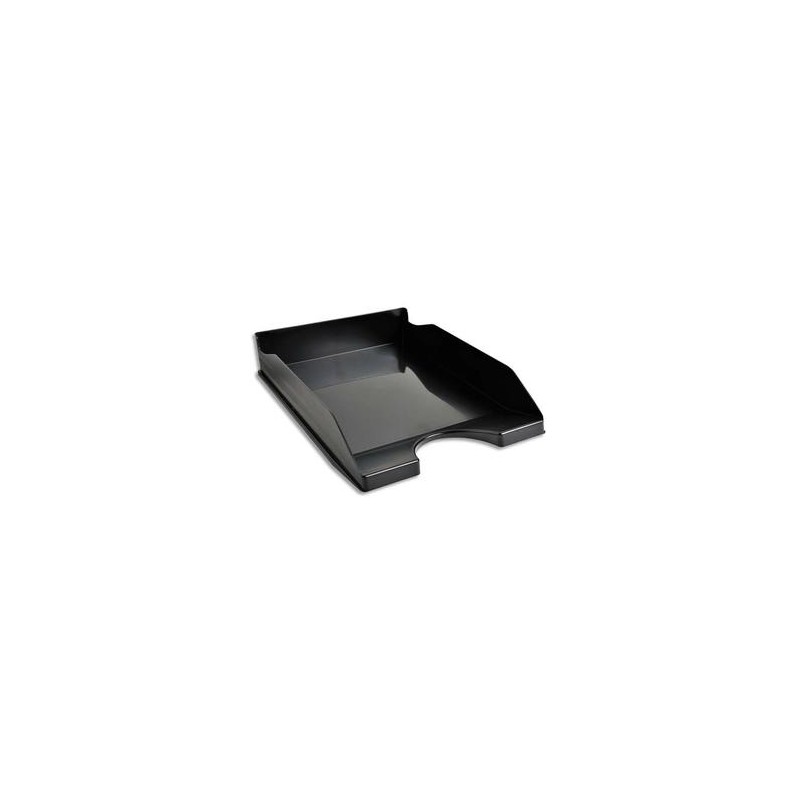 5 ETOILES Corbeille à courrier noire - Polystyrène - Dimensions : L25,5 x H6,5 x P34,5 cm