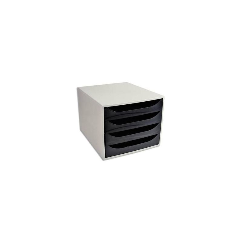 5 ETOILES Module de classement ECO gris et 4 tiroirs noirs - Polystyrène Dim. : L28,4 x H23,4 x P34,8 cm 5 ETOILES Module de classement ECO gris et 4 tiroirs noirs - Polystyrène Dim. : L28,4 x H23,4 x P34,8 cm
