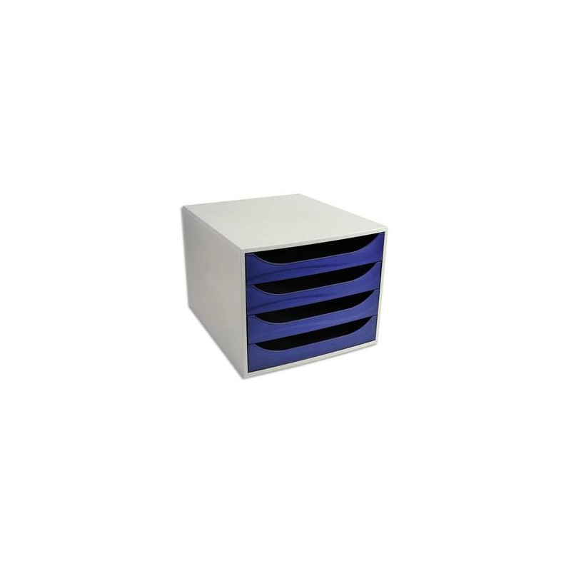 5 ETOILES Module de classement ECO gris et 4 tiroirs bleus - Polystyrène Dim. : L28,4 x H23,4 x P34,8 cm 5 ETOILES Module de classement ECO gris et 4 tiroirs bleus - Polystyrène Dim. : L28,4 x H23,4 x P34,8 cm