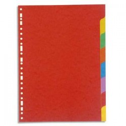 5 ETOILES Jeu d'intercalaires 8 positions en carte lustrée supérieure 220g, 3/10e. Format A4.
