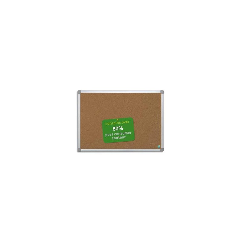 BI-OFFICE Tableau liège recyclable cadre alu 100 x 150 cm BI-OFFICE Tableau liège recyclable cadre alu 100 x 150 cm