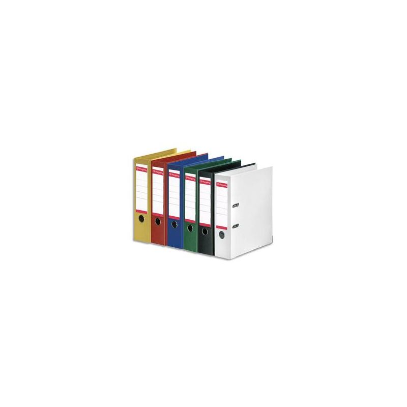PERGAMY Classeur à levier en polypropylène intérieur/extérieur. Dos 8cm. Format A4. Coloris assortis standard