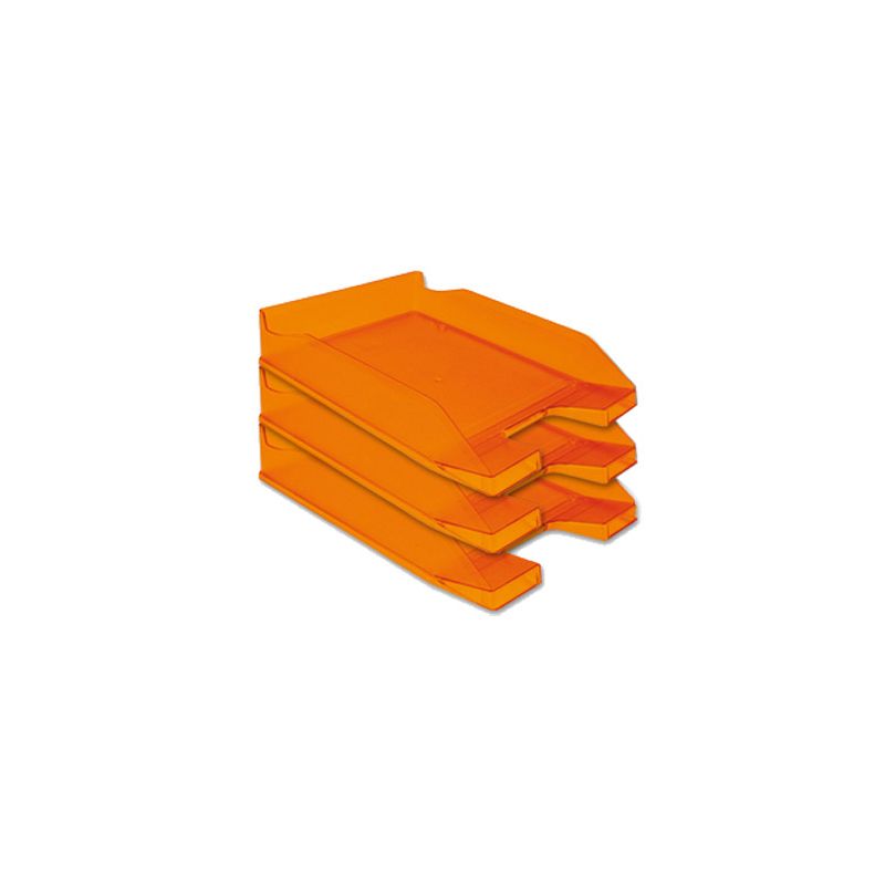 Corbeille courrier q-connect a rchivo documents a4 /24x32cm empilable 35x25.5x6.5cm coloris orange transparent Corbeille courrier q-connect a rchivo documents a4 /24x32cm empilable 35x25.5x6.5cm coloris orange transparent