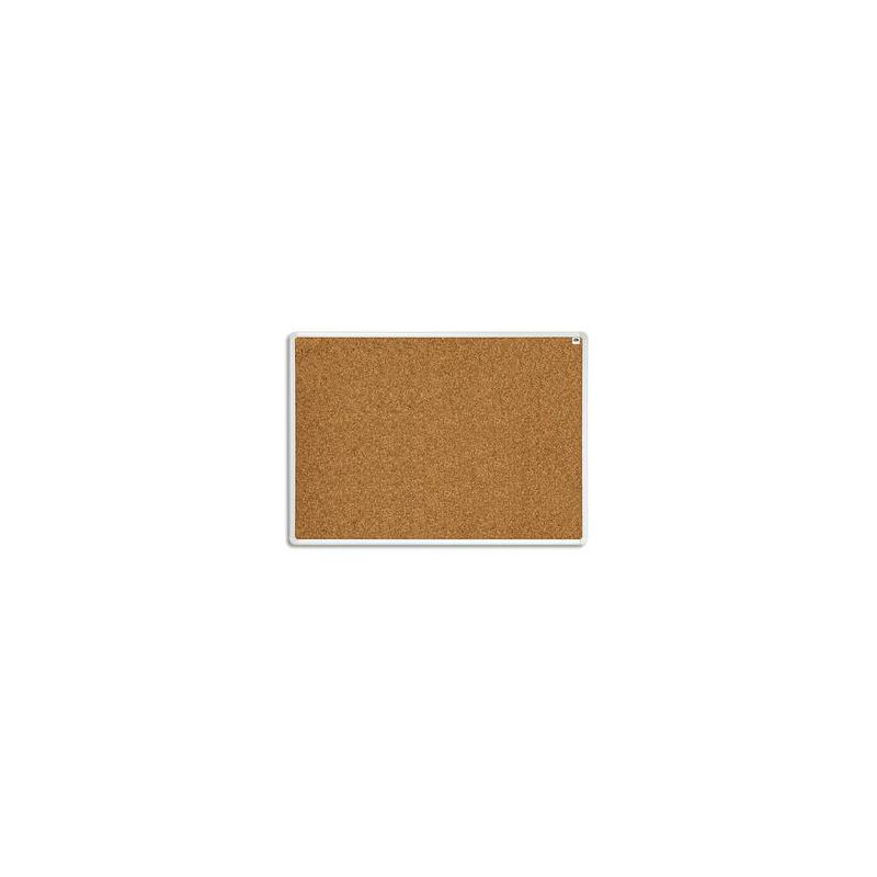VANERUM Tableau d'affichage surface en liège, cadre en aluminium strié naturel - Format L180 x H90 cm VANERUM Tableau d'affichage surface en liège, cadre en aluminium strié naturel - Format L180 x H90 cm