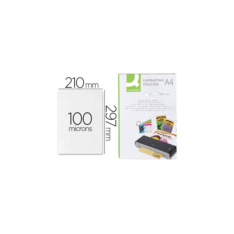Boite de 100 pochettes de plastification A4 100 microns Boite de 100 pochettes de plastification A4 100 microns