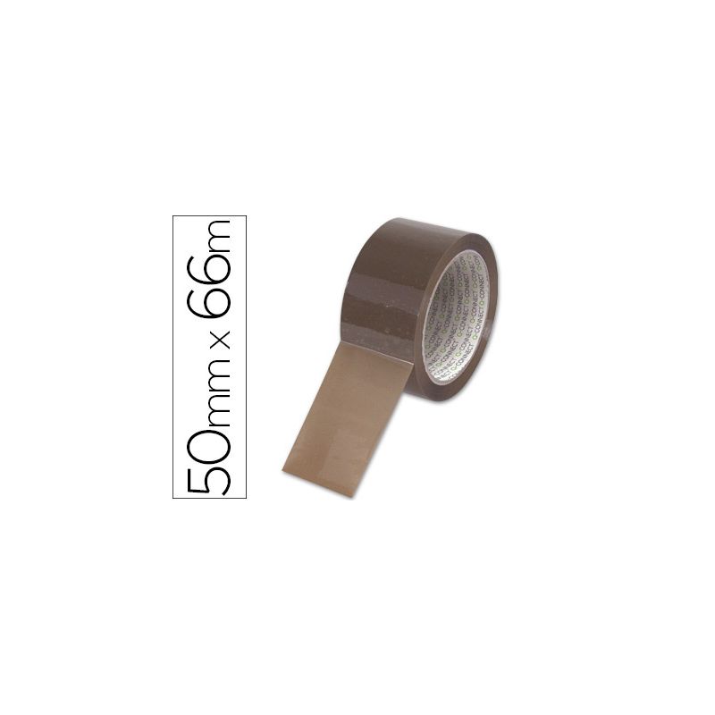 Ruban adhésif q-connect économique spécial emballage haute adhérence 50mmx66m coloris havane Ruban adhésif q-connect économique spécial emballage haute adhérence 50mmx66m coloris havane