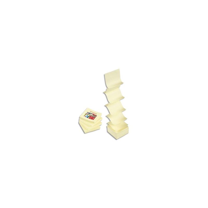 PERGAMY Bloc de 100 feuilles repostionnables accordéon dimensions 7,6x7,6cm. Coloris jaune PERGAMY Bloc de 100 feuilles repostionnables accordéon dimensions 7,6x7,6cm. Coloris jaune