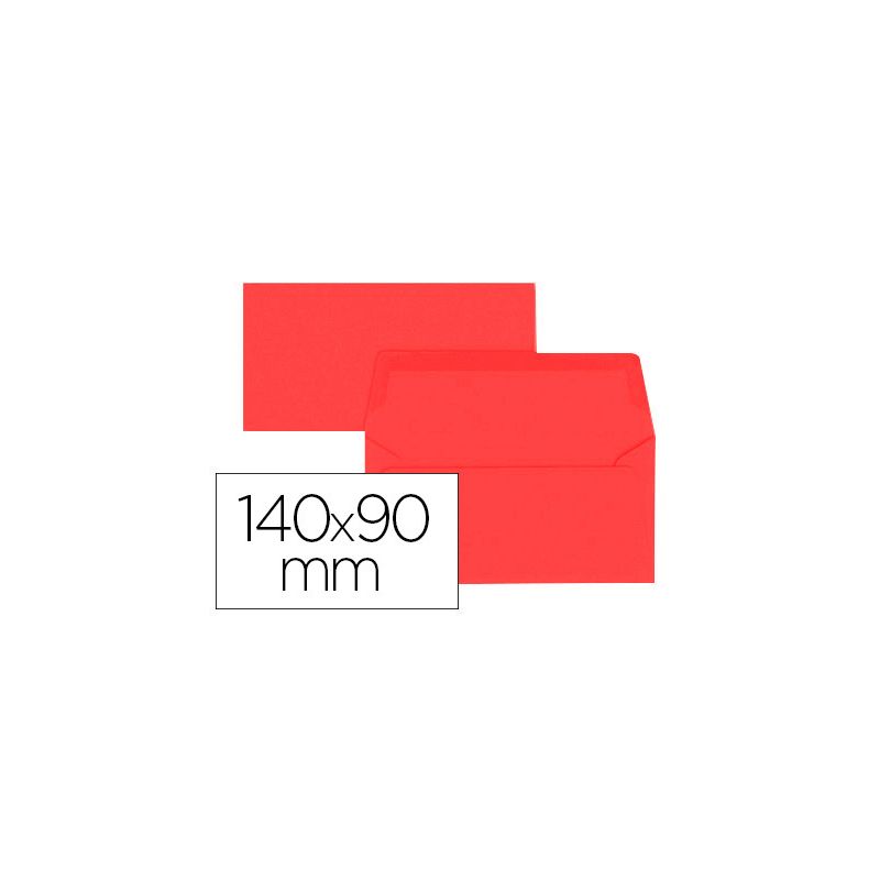 Enveloppe oxford vélin 90x140mm 120g coloris rouge étui 20 unités Enveloppe oxford vélin 90x140mm 120g coloris rouge étui 20 unités