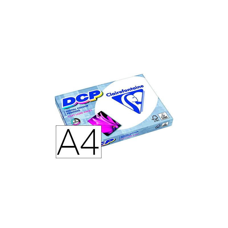 Papier clairefontaine multifonction laser couleur dcp a4 200g/m2 coloris blanc satine - ramette de 250 Papier clairefontaine multifonction laser couleur dcp a4 200g/m2 coloris blanc satine - ramette de 250