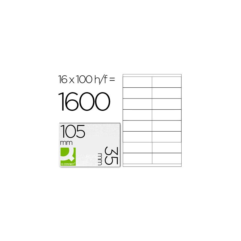 BTE 1600 ETIQ BLANCHES MULTI 105X35 BTE 1600 ETIQ BLANCHES MULTI 105X35