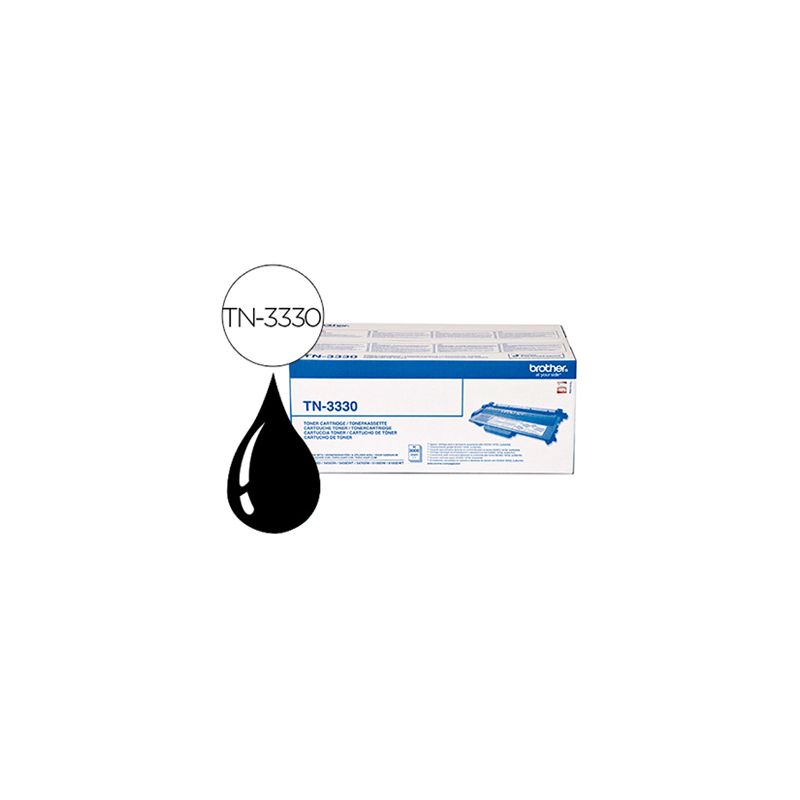 Toner laser brother TN3330 couleur noir 3000p Toner laser brother TN3330 couleur noir 3000p