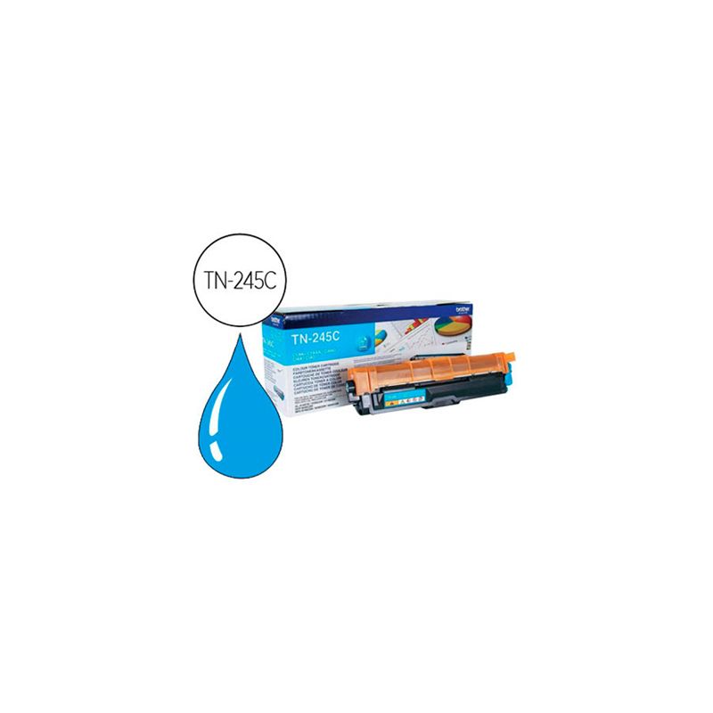Toner laser brother TN245C couleur cyan haute capacité 2200p