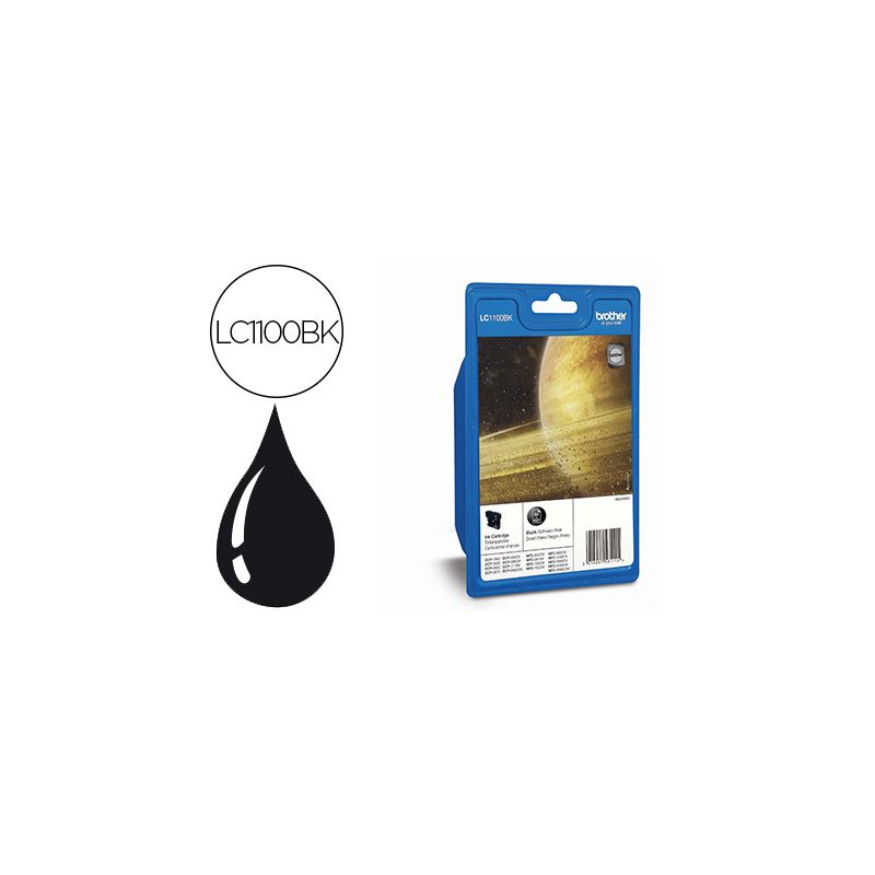 BROTHER cartouche Jet d'encre Noire LC1100BK BROTHER cartouche Jet d'encre Noire LC1100BK