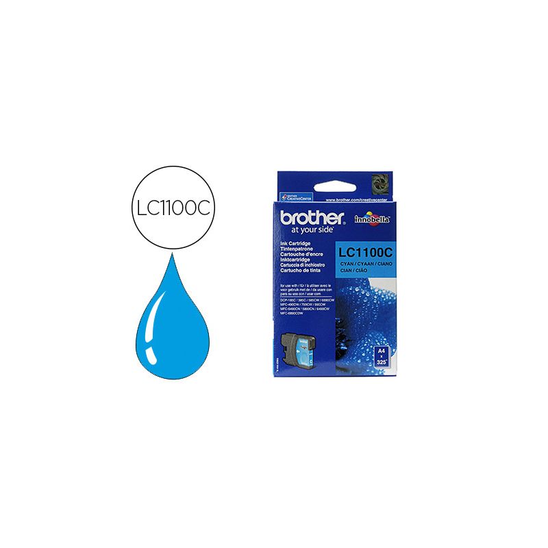 BROTHER cartouche Jet d'encre Cyan LC1100C BROTHER cartouche Jet d'encre Cyan LC1100C