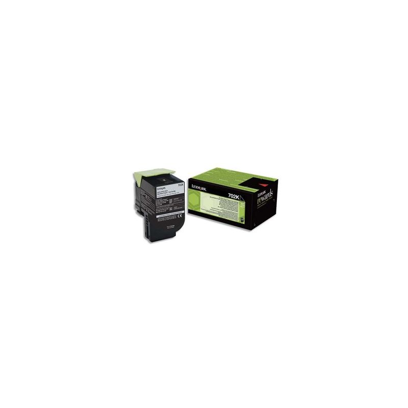 LEXMARK Cartouche toner Noir 702K 70C20K0 LEXMARK Cartouche toner Noir 702K 70C20K0