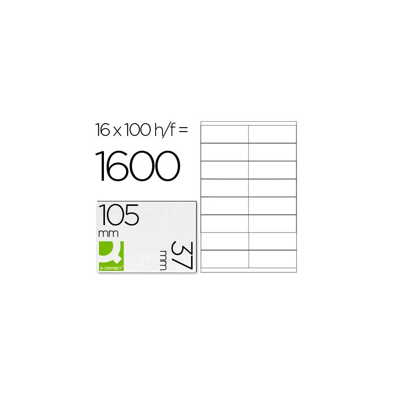 BTE 1600 ETIQ BLANCHES MULTI 105X37 BTE 1600 ETIQ BLANCHES MULTI 105X37