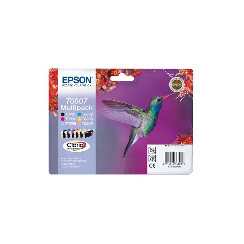 EPSON Multipack 6 couleurs C13T08074010 EPSON Multipack 6 couleurs C13T08074010