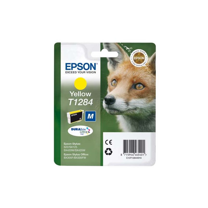 EPSON Cartouche Jet d'encre Jaune C13T12844010 EPSON Cartouche Jet d'encre Jaune C13T12844010