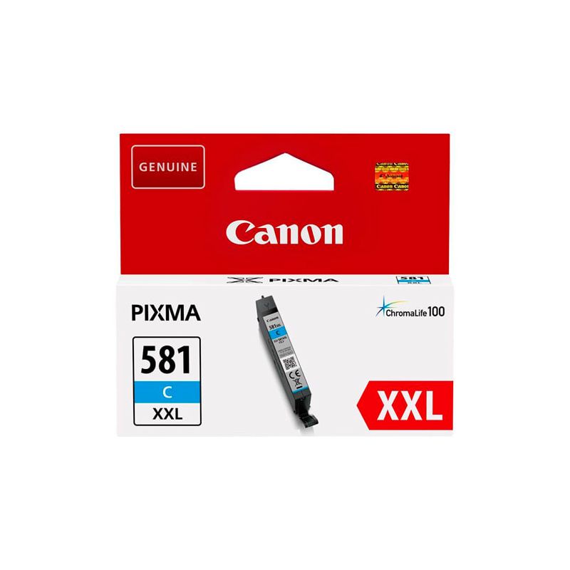 CANON Cartouche Jet d'encre 581 Cyan XXL 1995C001 CANON Cartouche Jet d'encre 581 Cyan XXL 1995C001