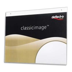 DEFLECTO Porte-visuel mural format paysage A4