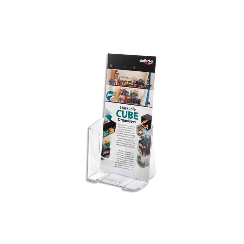DEFLECTO Porte brochure A4 vertical une case DEFLECTO Porte brochure A4 vertical une case