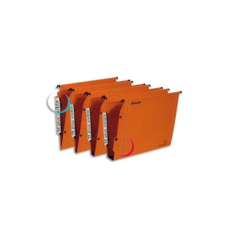 ESSELTE Boîte de 25 dossiers suspendus LMG ARMOIRE en kraft 240g. ESSELTE Boîte de 25 dossiers suspendus LMG ARMOIRE en kraft 240g.