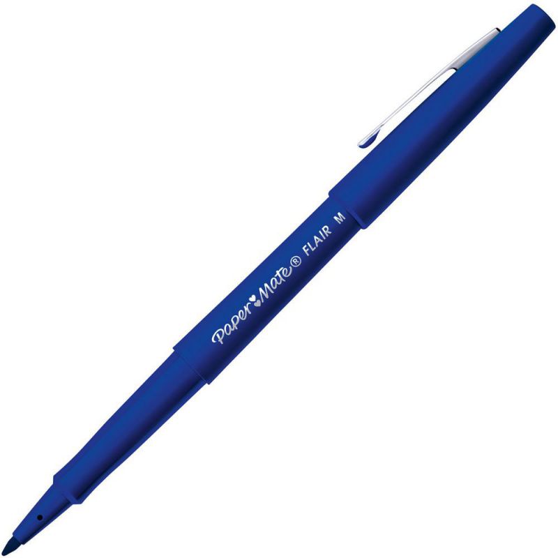 PAPERMATE Stylo feutre Flair Original, écriture Moyenne, Bleu PAPERMATE Stylo feutre Flair Original, écriture Moyenne, Bleu