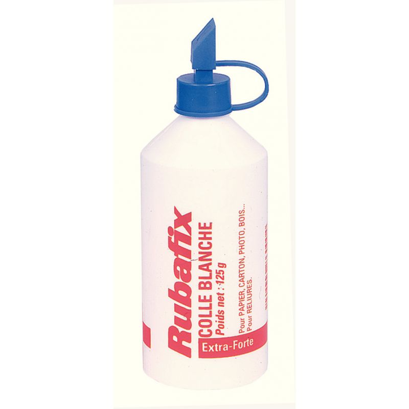 RUBAFIX Flacon de colle Blanche extra forte 125g RUBAFIX Flacon de colle Blanche extra forte 125g