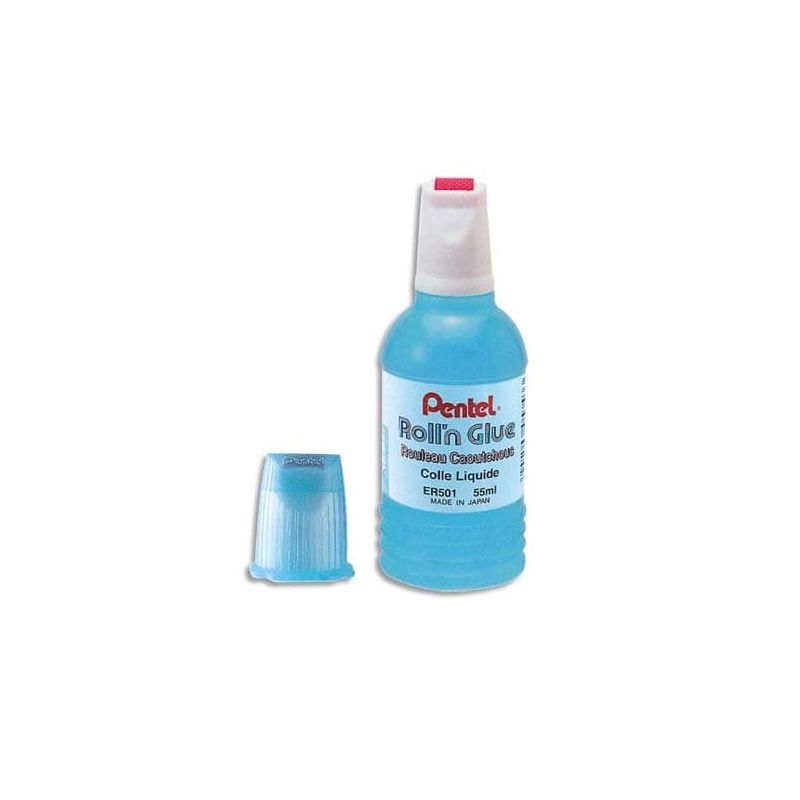 PENTEL Colle synthétique transparente flacon roulette 55 ml PENTEL Colle synthétique transparente flacon roulette 55 ml