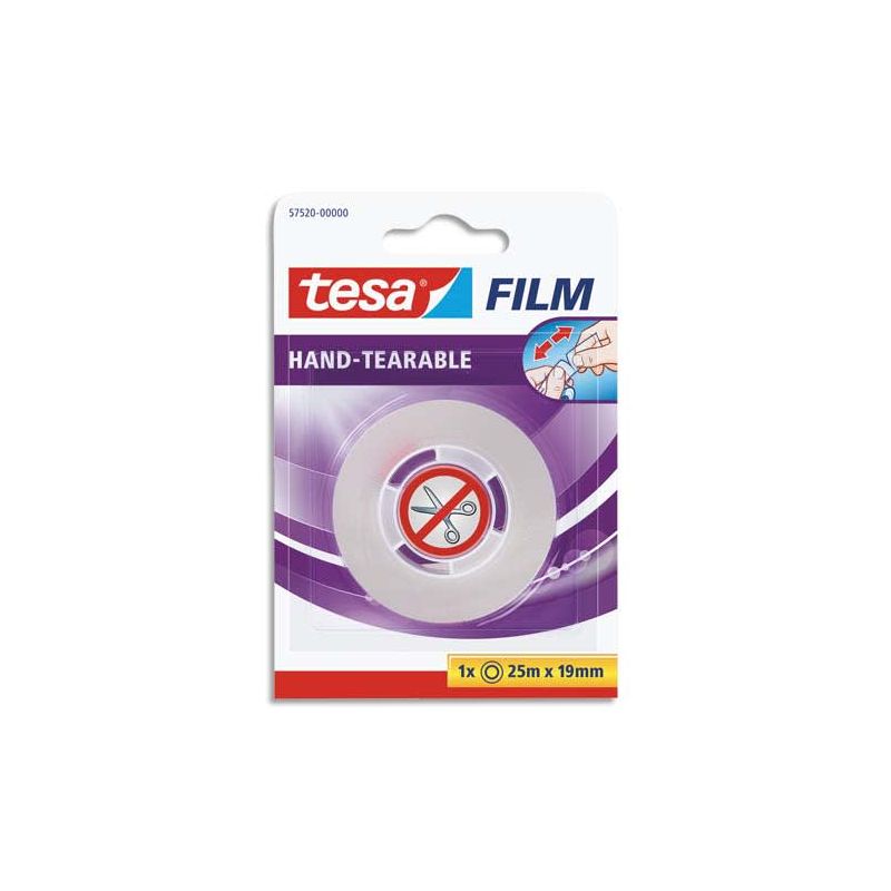 TESA Rouleau d'adhésif transparent 19 mm x 25 m TESA Rouleau d'adhésif transparent 19 mm x 25 m