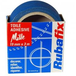 RUBAFIX Toile adhésive MILLE Bleu