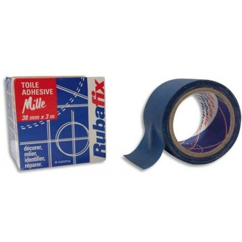 RUBAFIX Toile adhésive MILLE Bleu RUBAFIX Toile adhésive MILLE Bleu