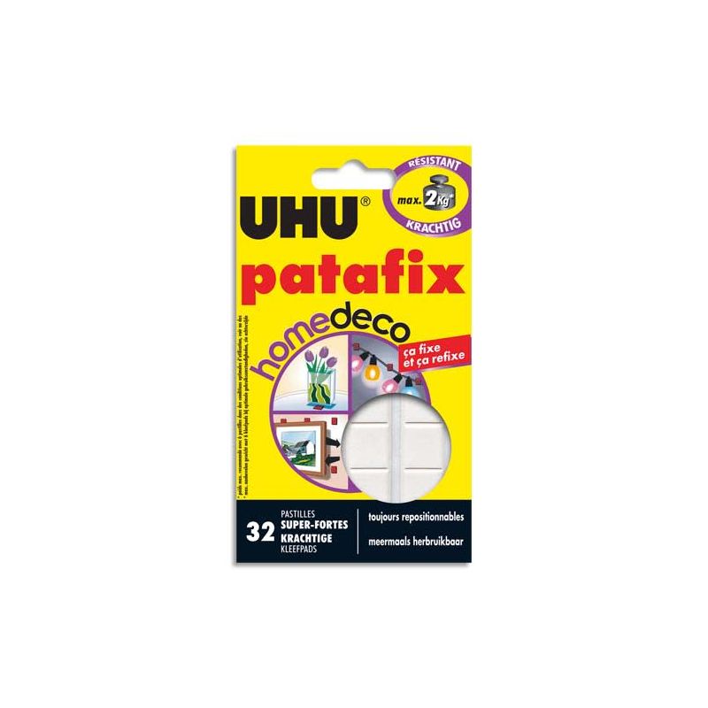 UHU PATAFIX Etui de 32 pastilles Blanche UHU PATAFIX Etui de 32 pastilles Blanche