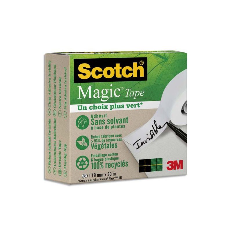 SCOTCH Boîte Individuelle de 1 ruban Magic recyclé SCOTCH Boîte Individuelle de 1 ruban Magic recyclé