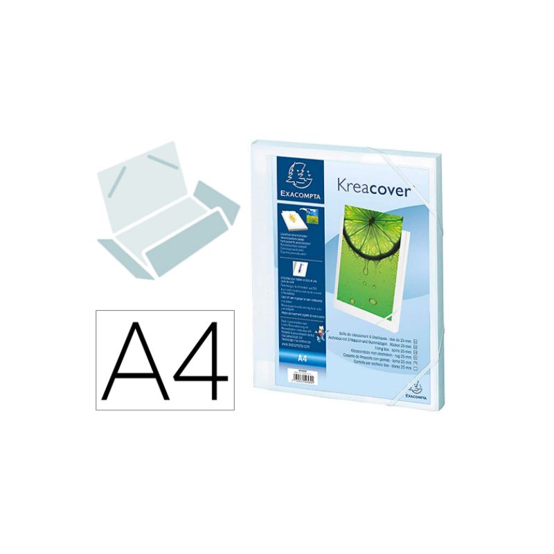 EXACOMPTA Boîte de classement personnalisable A4 EXACOMPTA Boîte de classement personnalisable A4