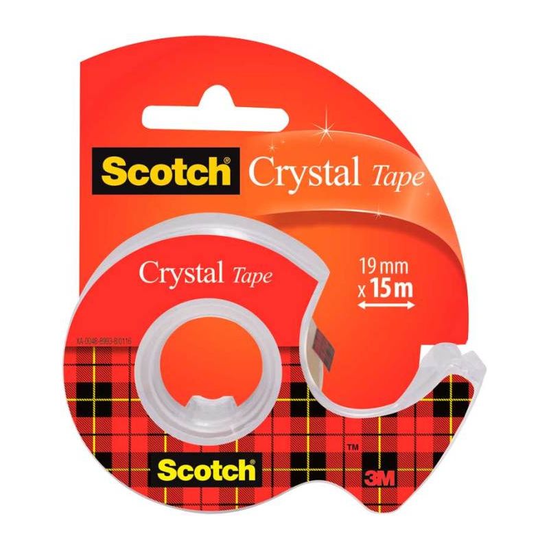 SCOTCH Ruban adhésif Crystal transparent 19mmx15m SCOTCH Ruban adhésif Crystal transparent 19mmx15m