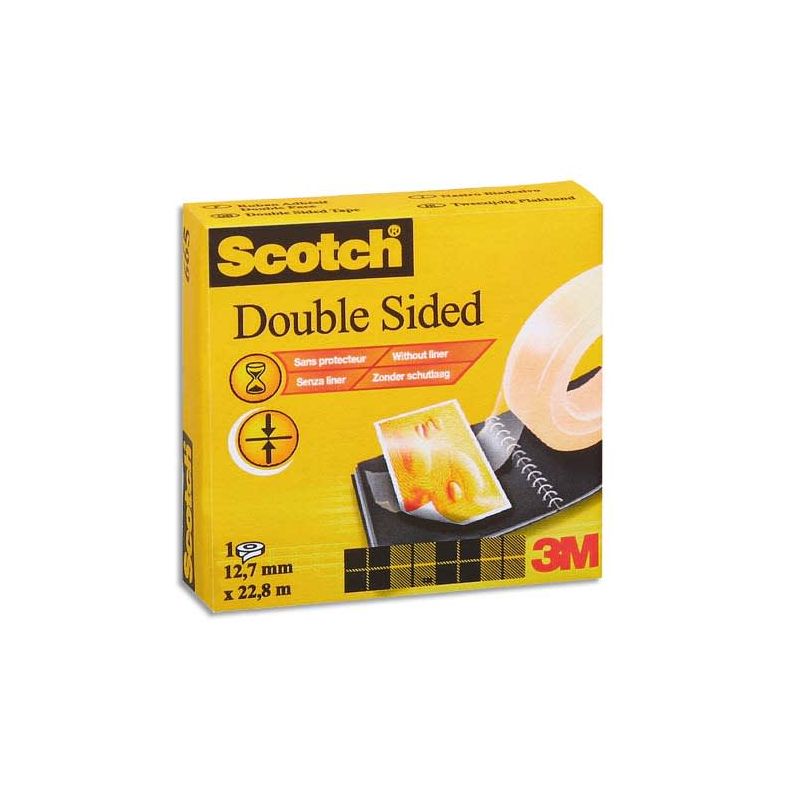SCOTCH Ruban adhésif double face 12 mm x 33 m SCOTCH Ruban adhésif double face 12 mm x 33 m