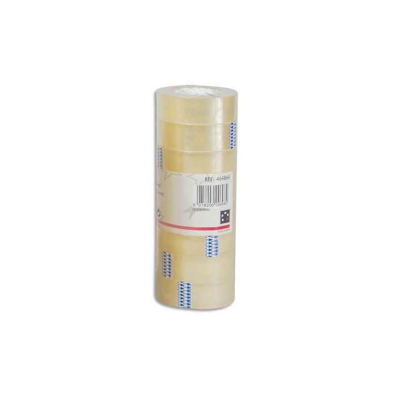 Tour de 8 rubans adhésifs transparent 19mmx33m Tour de 8 rubans adhésifs transparent 19mmx33m